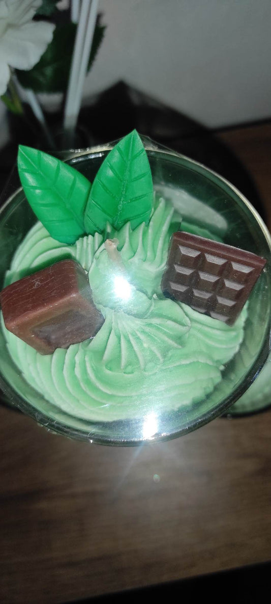 Bougie menthe chocolat