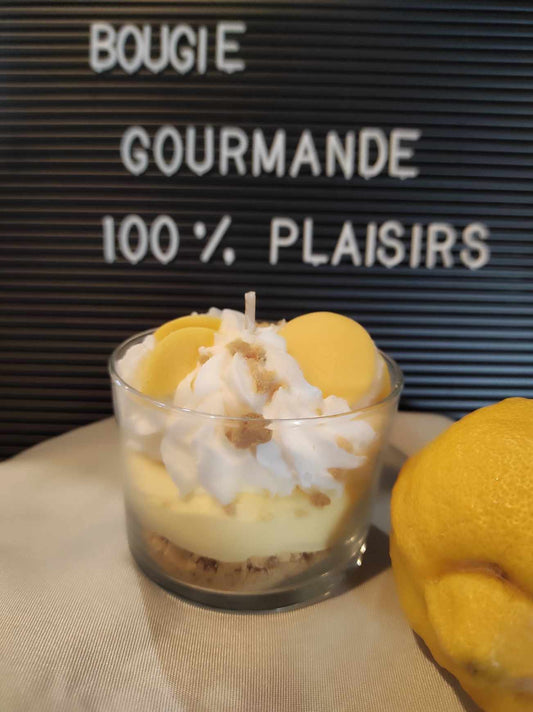 Bougie citron meringuée