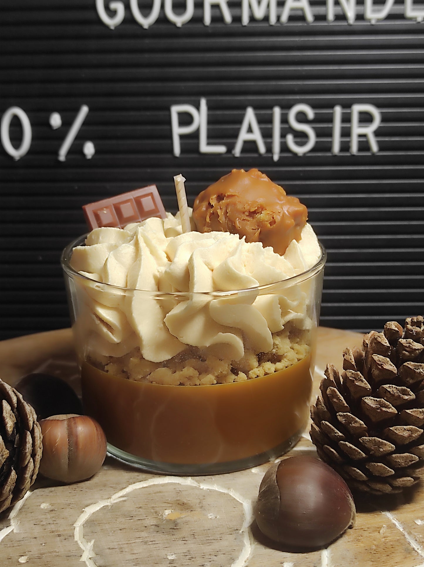 Bougie Rocher praliné