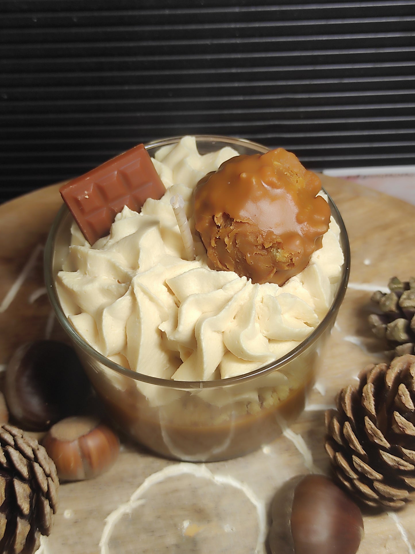 Bougie Rocher praliné