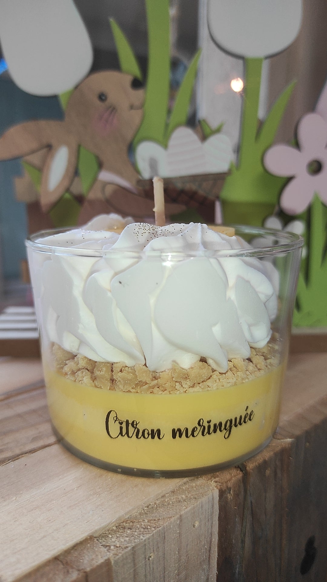 Bougie citron meringuée