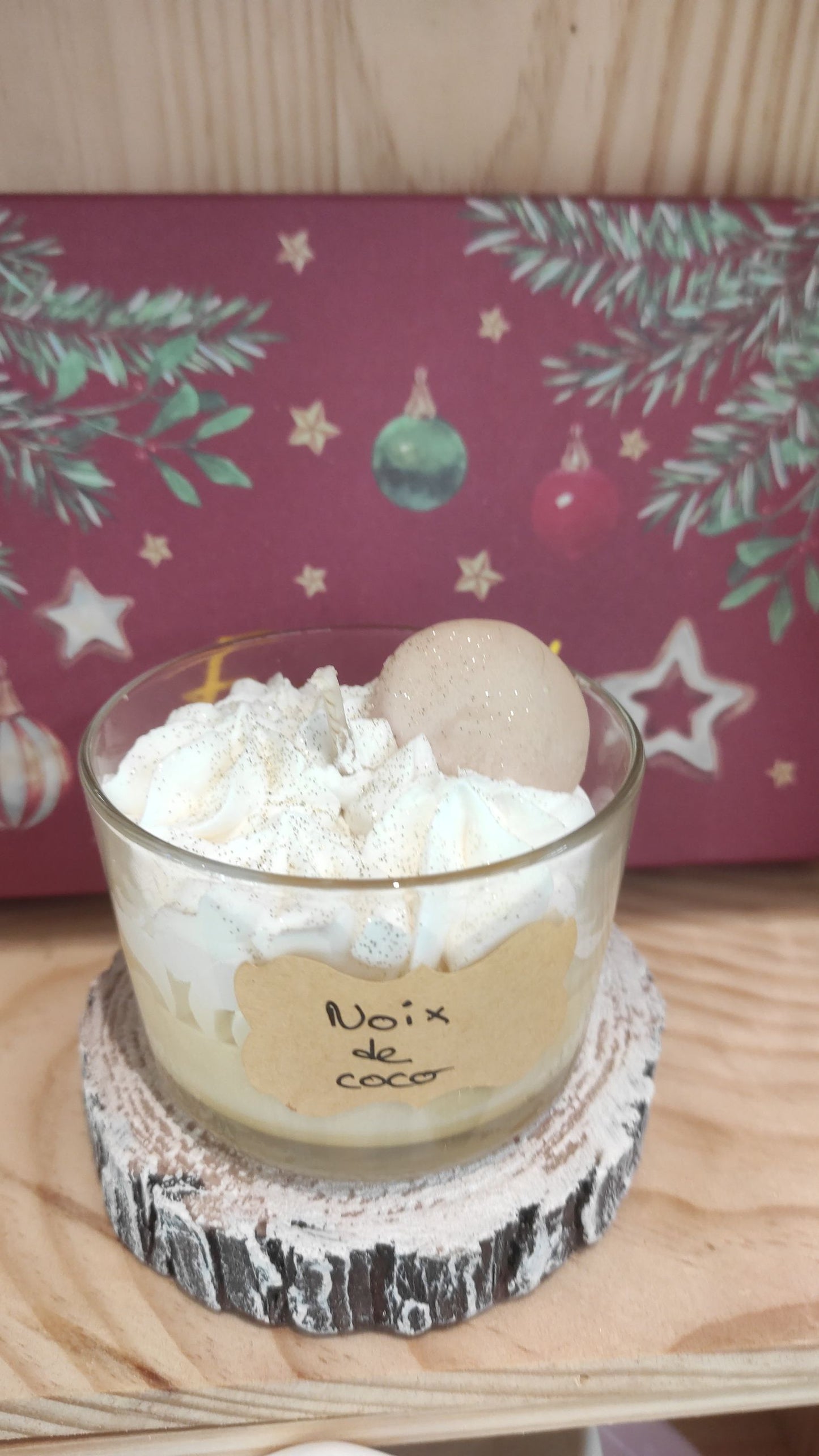Bougie noix de coco