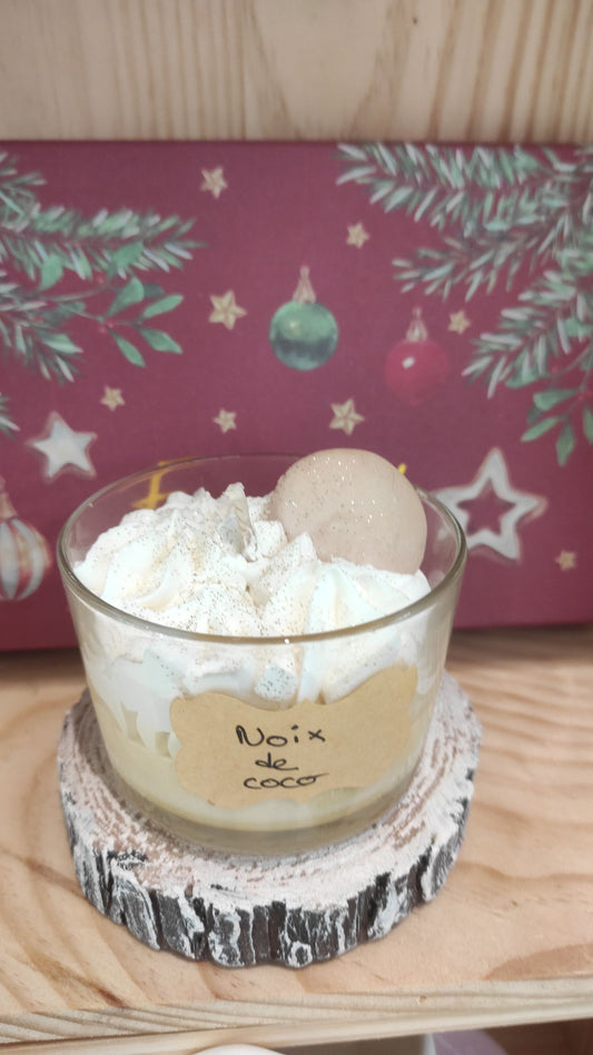 Bougie noix de coco
