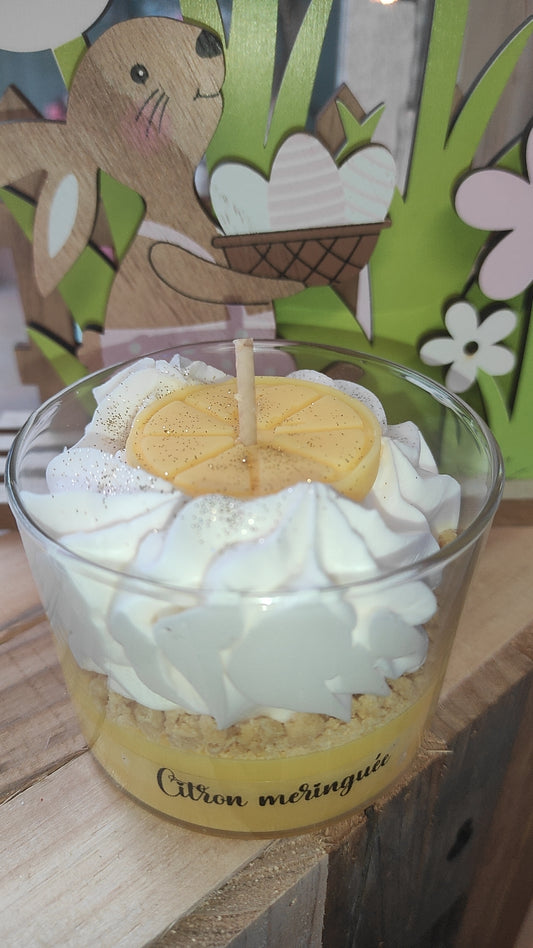 Bougie citron meringuée